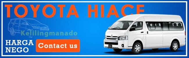 Banner rental mobil manado Toyota Hiace
